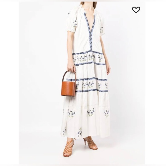 Lug Von Siga Floral Embroidered Maxi Dress - Picture 2 of 7